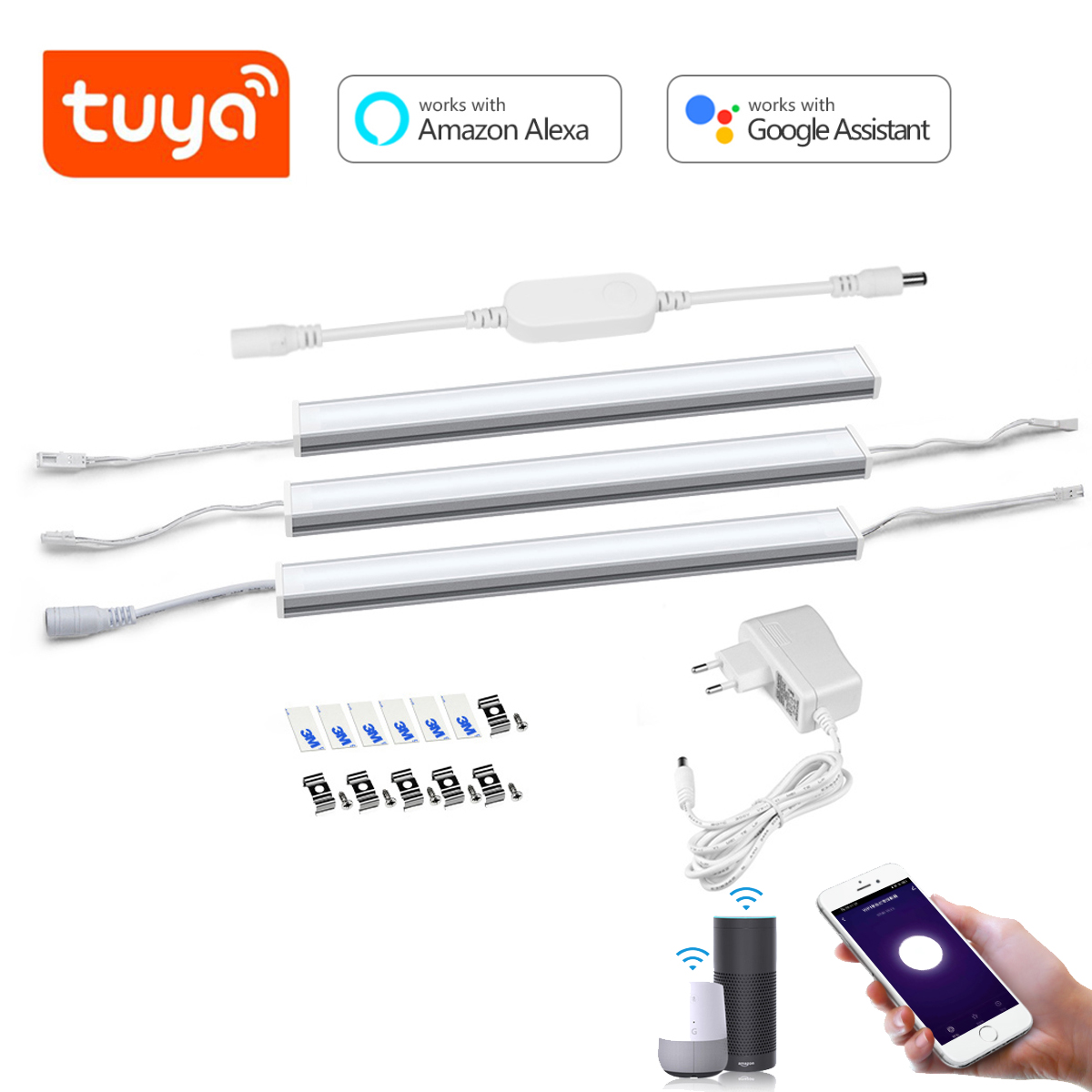 Kitchen Appliances Cabinet - Kit d'éclairage LED intelligent Tuya Wifi,